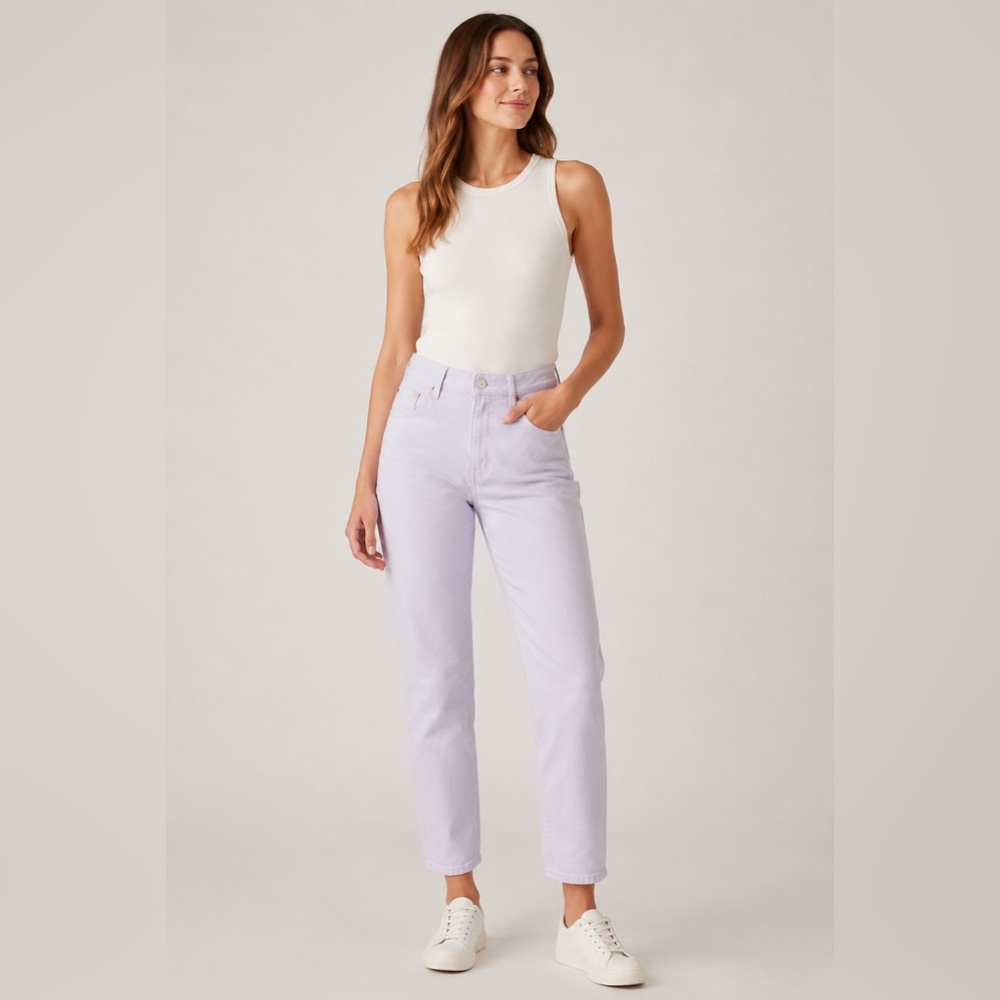 Citizens Of Humanity Cara High Rise Cigarette Ankle Jeans Pale Blue Made in USA